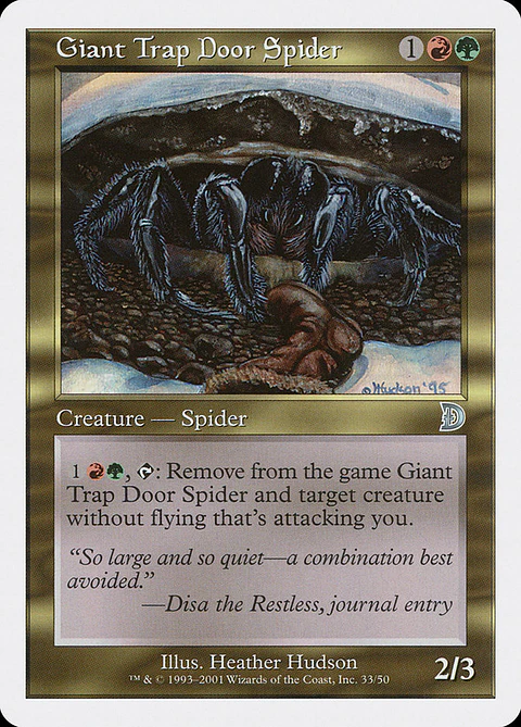 Giant Trap Door Spider (Retro Frame)