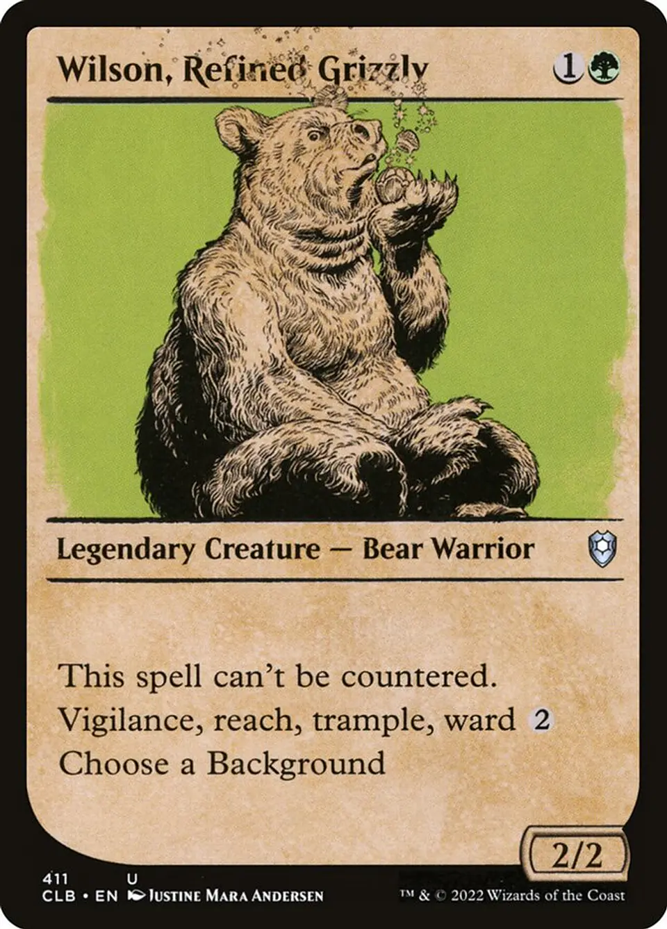 Wilson, Refined Grizzly (Showcase) 1