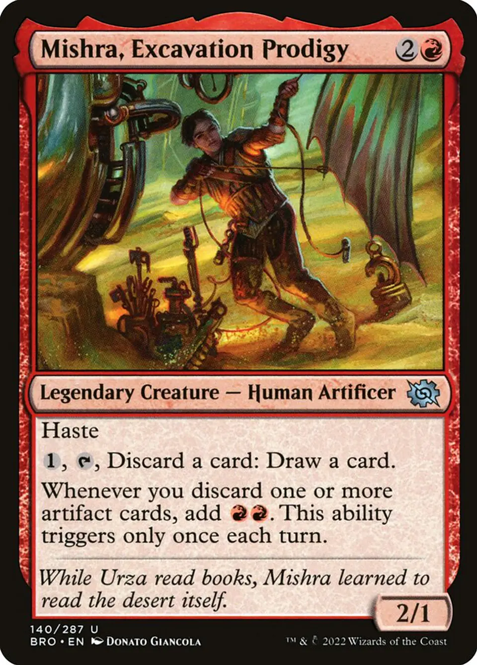 Mishra, Excavation Prodigy 1