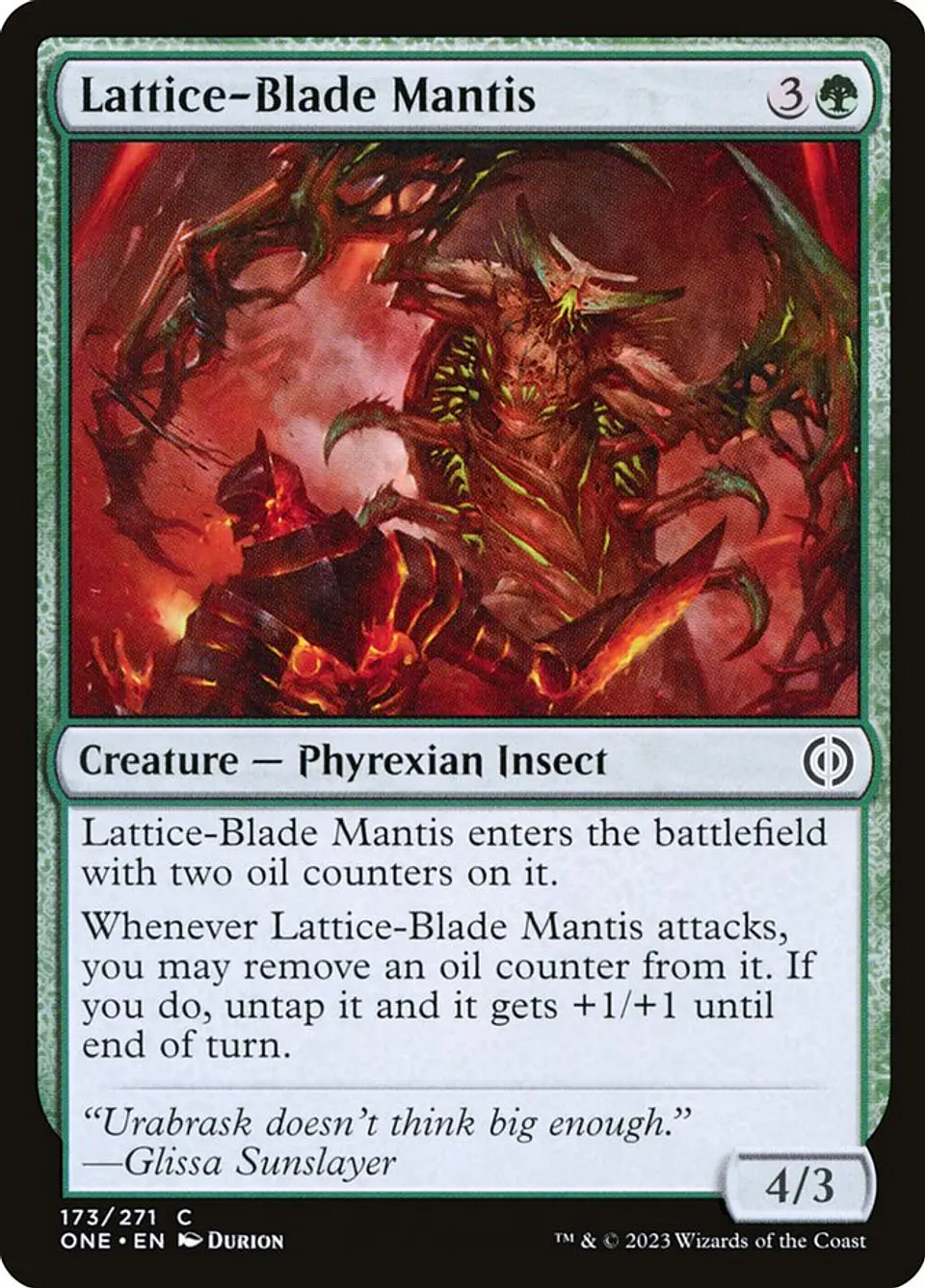 Lattice-Blade Mantis 1