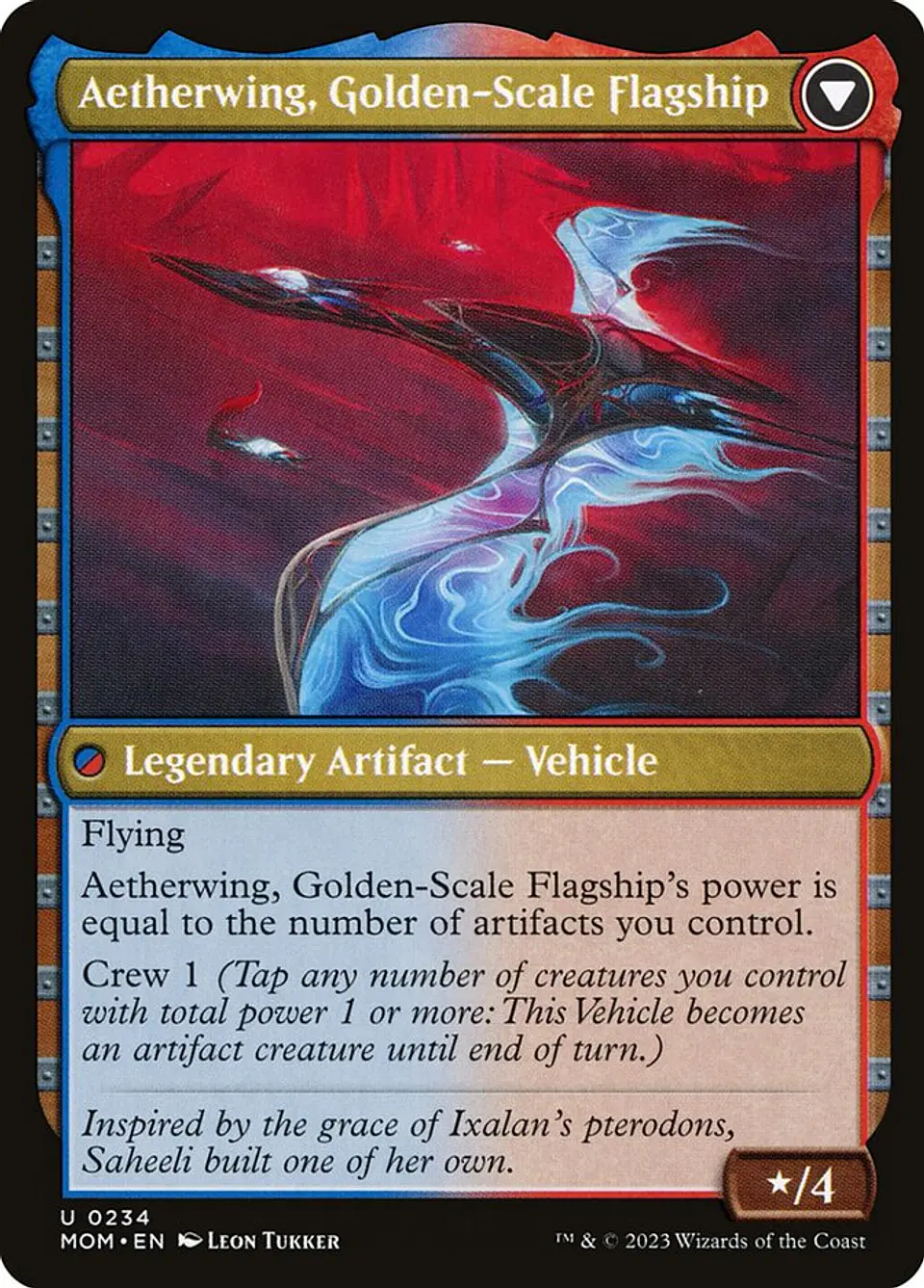 Invasion of Kaladesh // Aetherwing, Golden-Scale Flagship 2