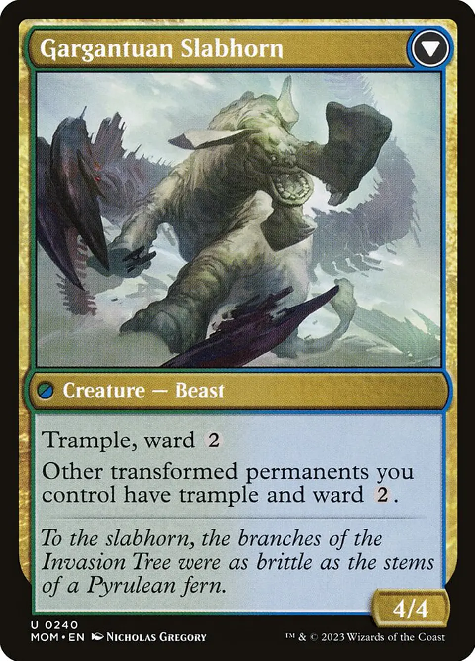 Invasion of Pyrulea // Gargantuan Slabhorn 2