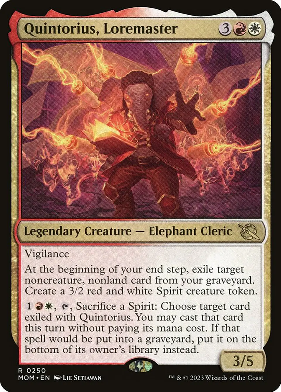 Quintorius, Loremaster 1