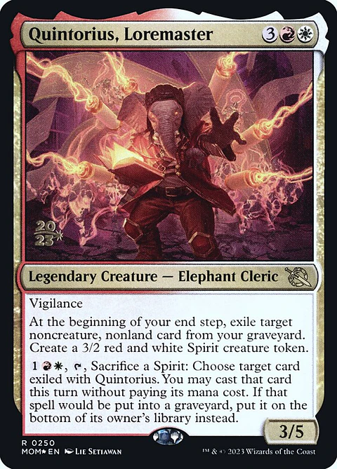 Quintorius, Loremaster (Pre-release)
