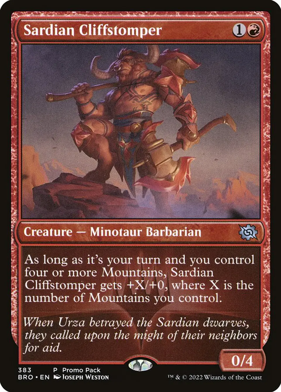 Sardian Cliffstomper 1
