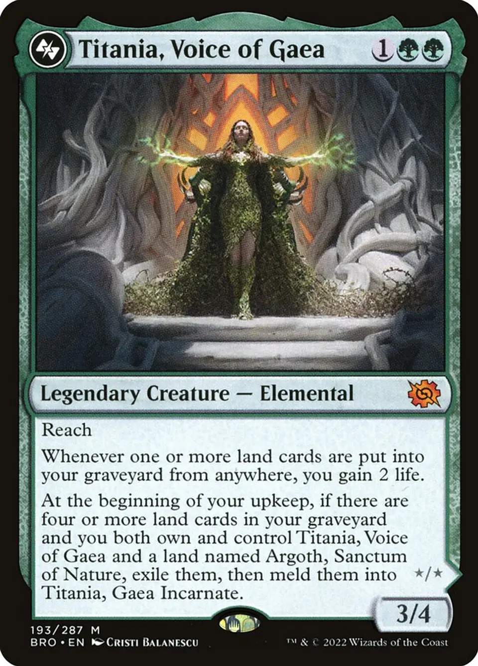 Titania, Voice of Gaea 1