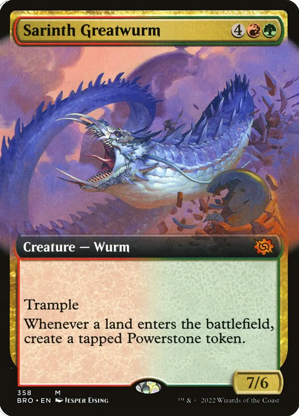 Sarinth Greatwurm (Extended Art) 1
