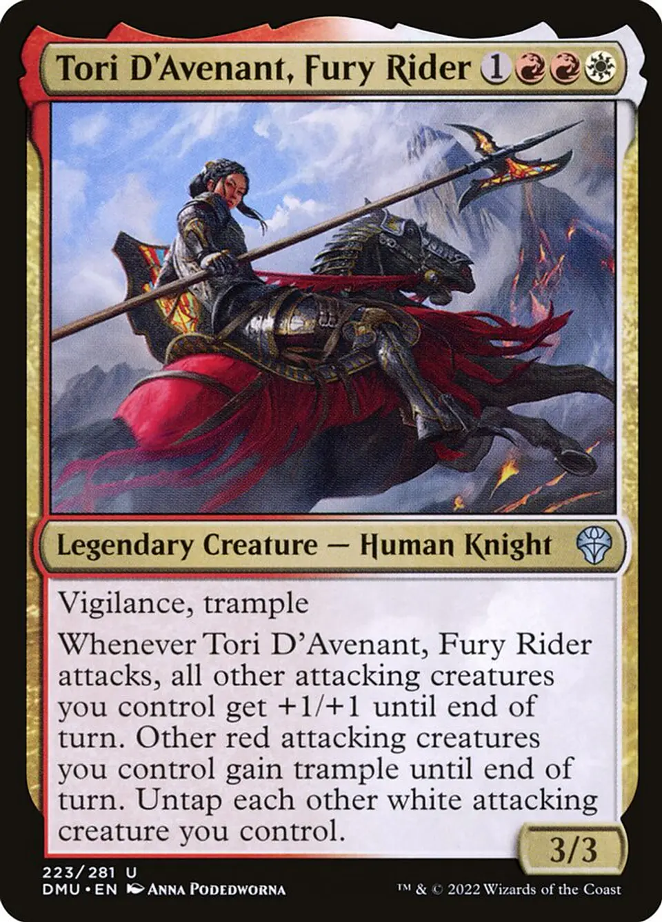 Tori D'Avenant, Fury Rider 1