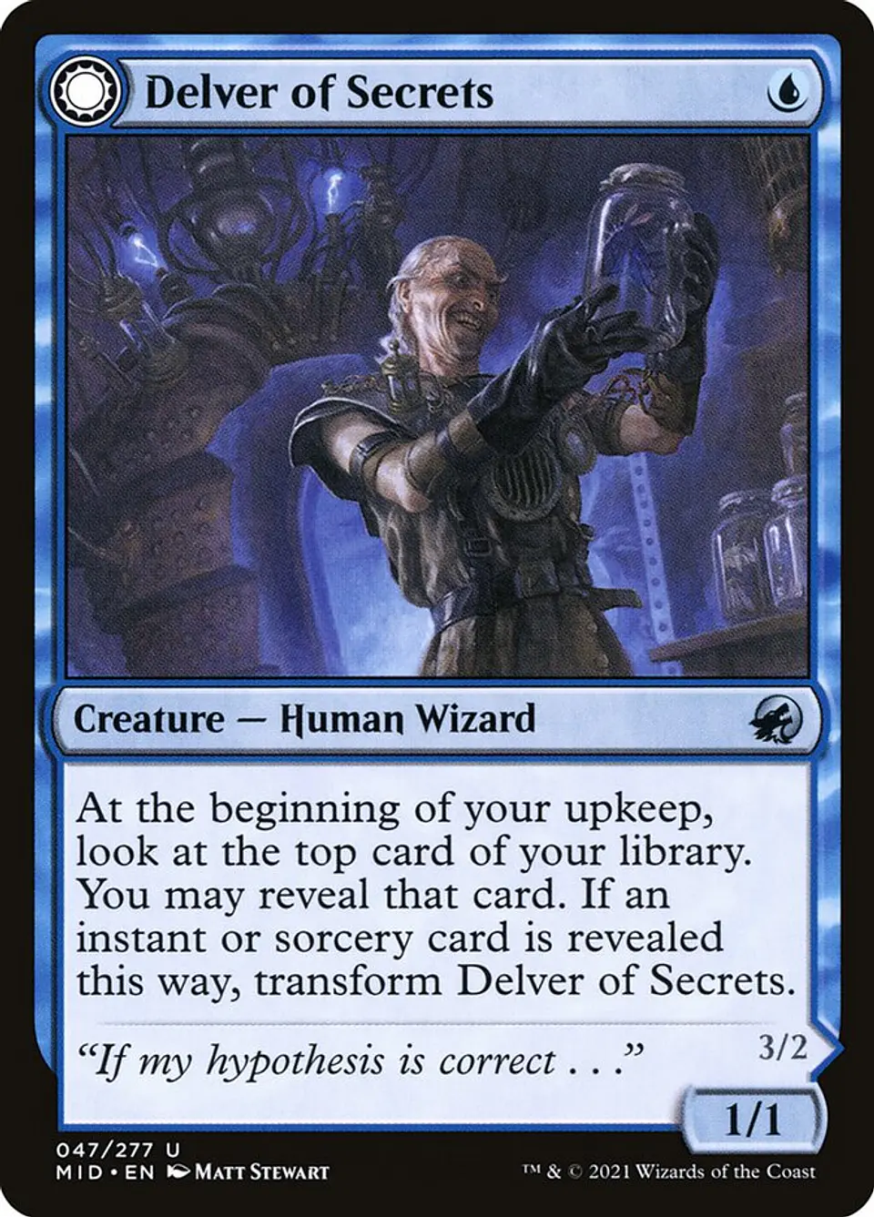 Delver of Secrets // Insectile Aberration 1