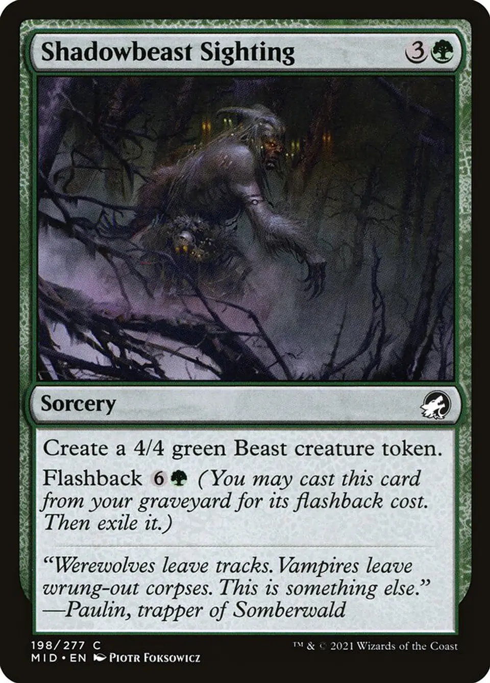 Shadowbeast Sighting 1