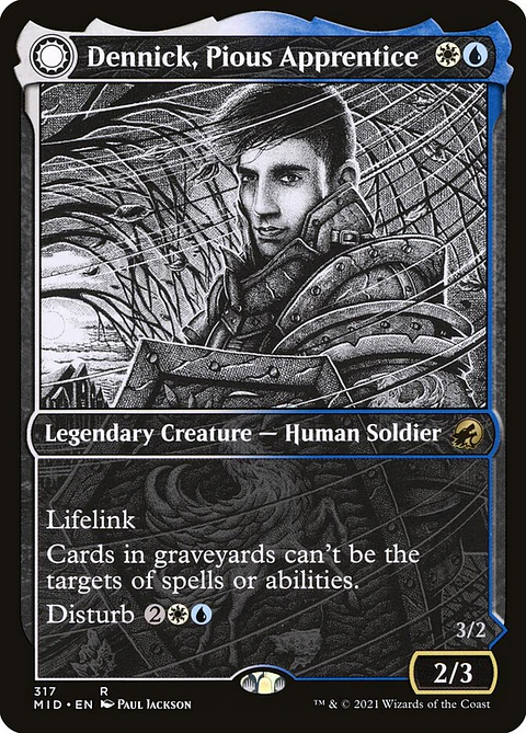Dennick, Pious Apprentice // Dennick, Pious Apparition (Showcase)