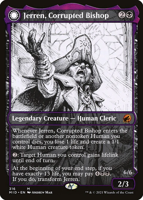 Jerren, Corrupted Bishop // Ormendahl, the Corrupter (Showcase)