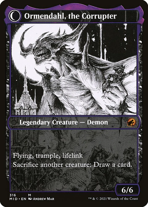 Jerren, Corrupted Bishop // Ormendahl, the Corrupter (Showcase)