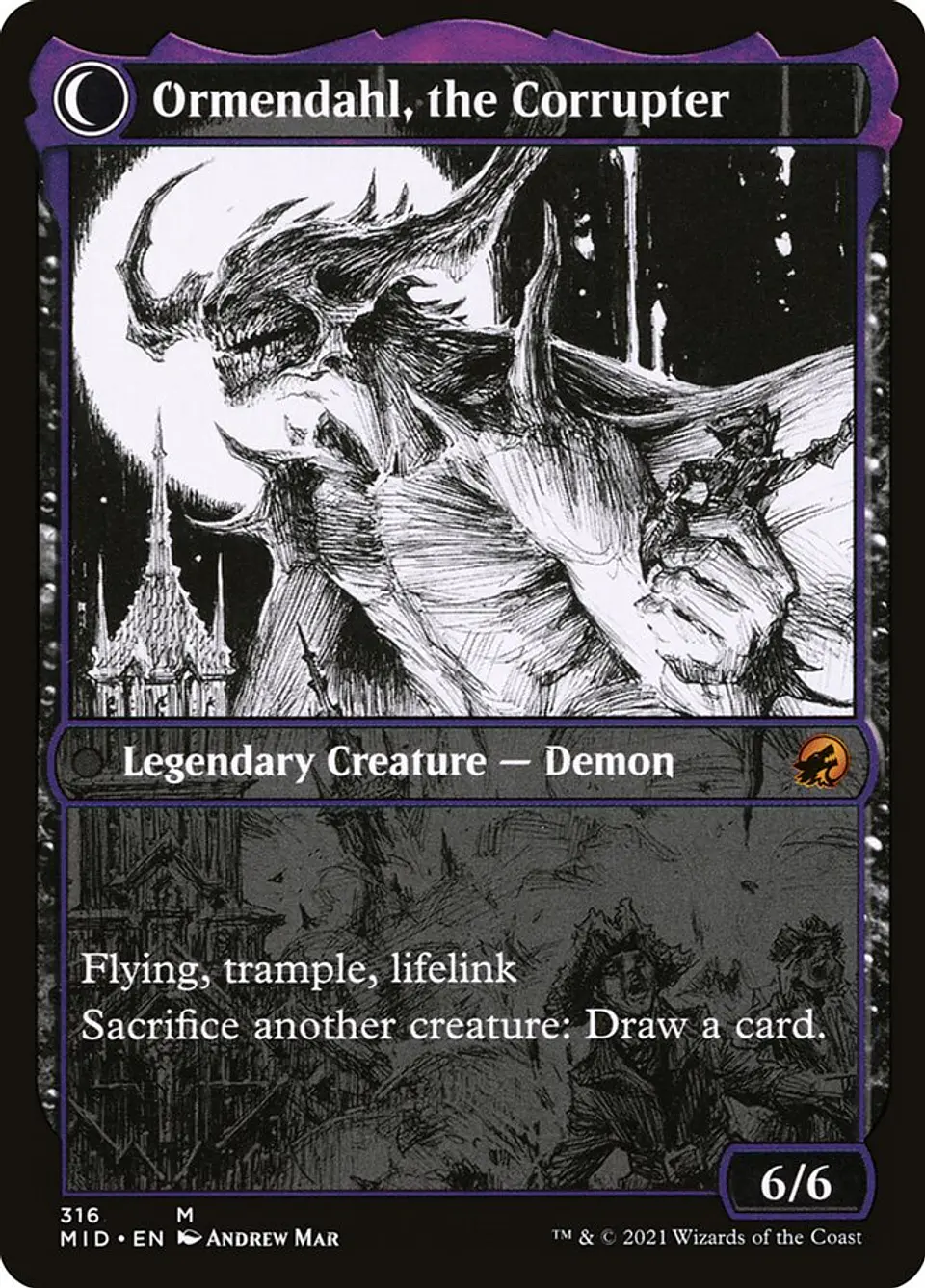 Jerren, Corrupted Bishop // Ormendahl, the Corrupter (Showcase) 2