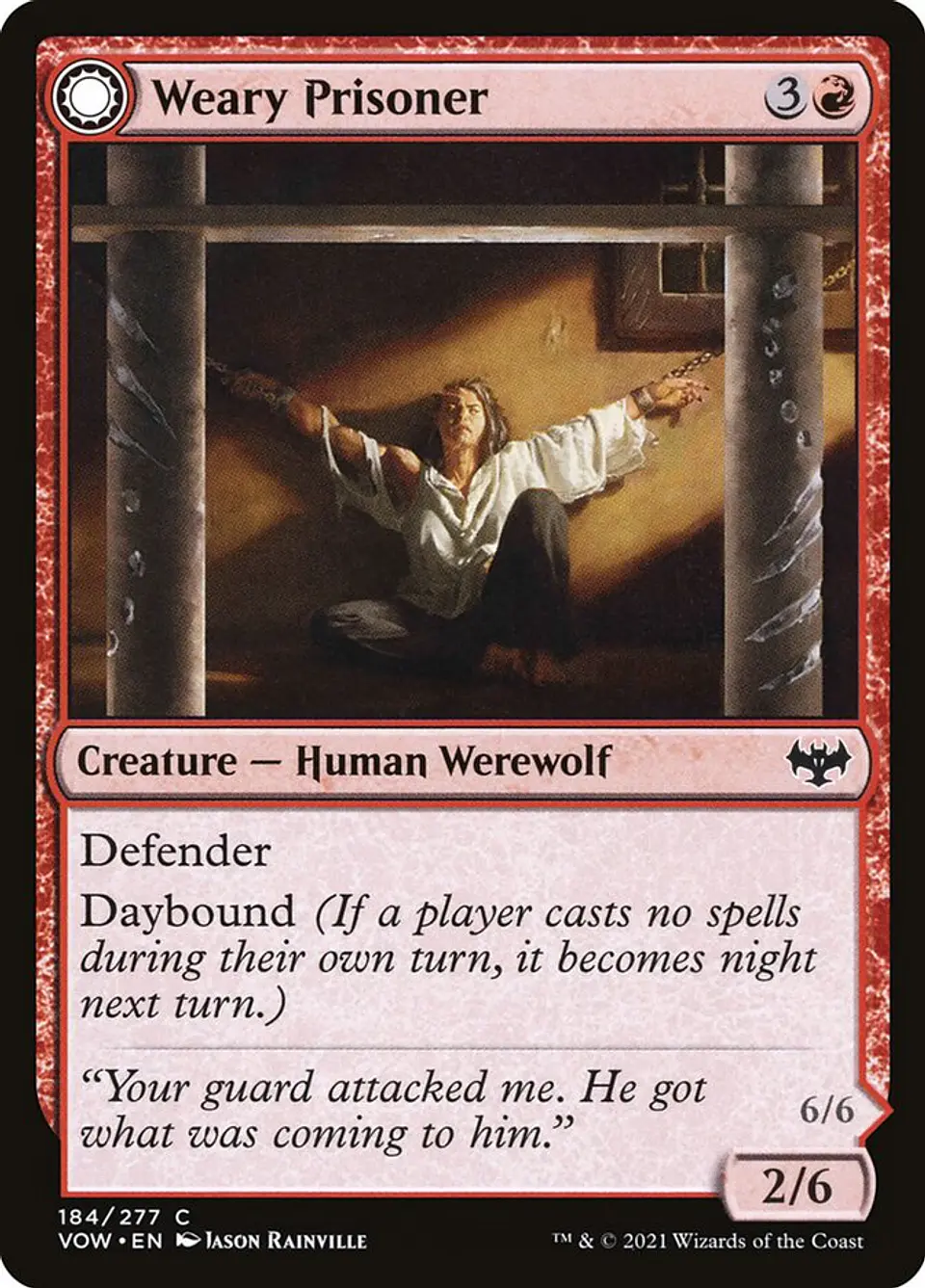 Weary Prisoner // Wrathful Jailbreaker 1