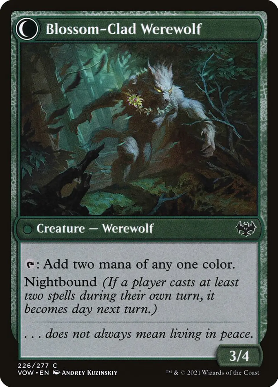 Weaver of Blossoms // Blossom-Clad Werewolf 2
