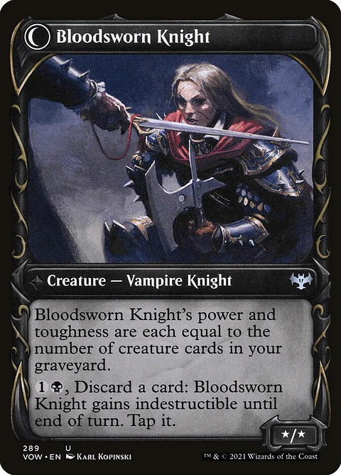 Bloodsworn Squire // Bloodsworn Knight (Showcase)