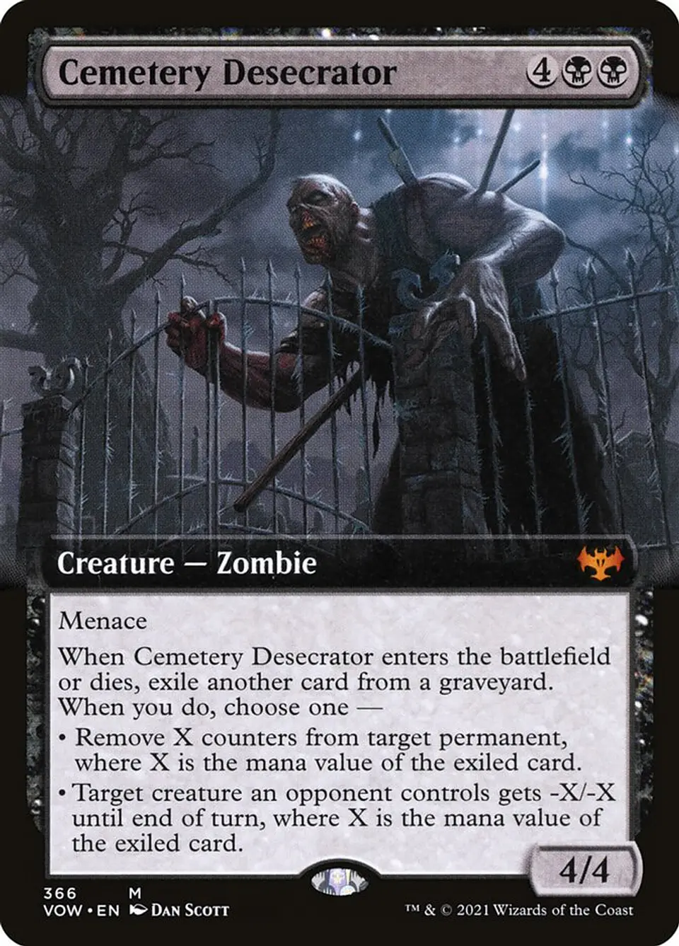 Cemetery Desecrator (Extended Art) 1