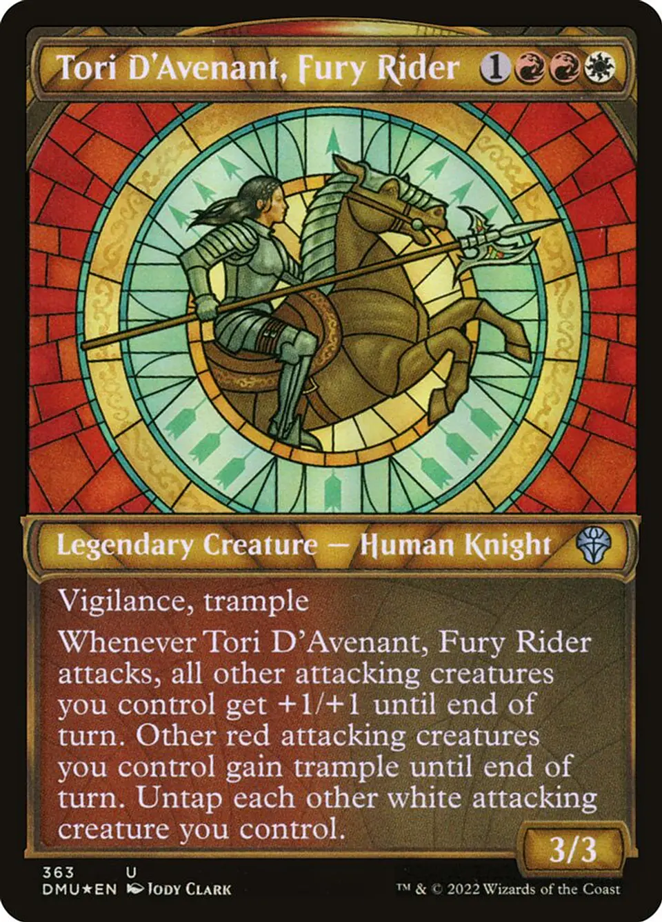 Tori D'Avenant, Fury Rider (Showcase) 1