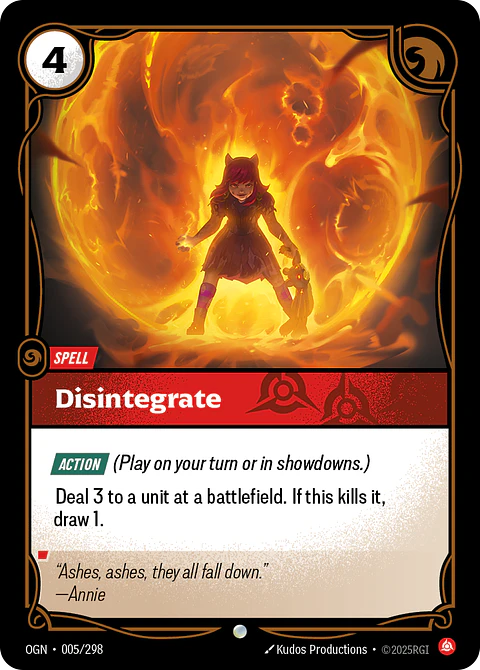 Disintegrate