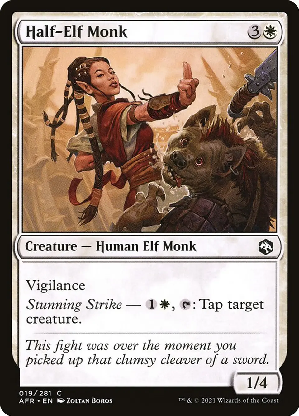 Half-Elf Monk 1
