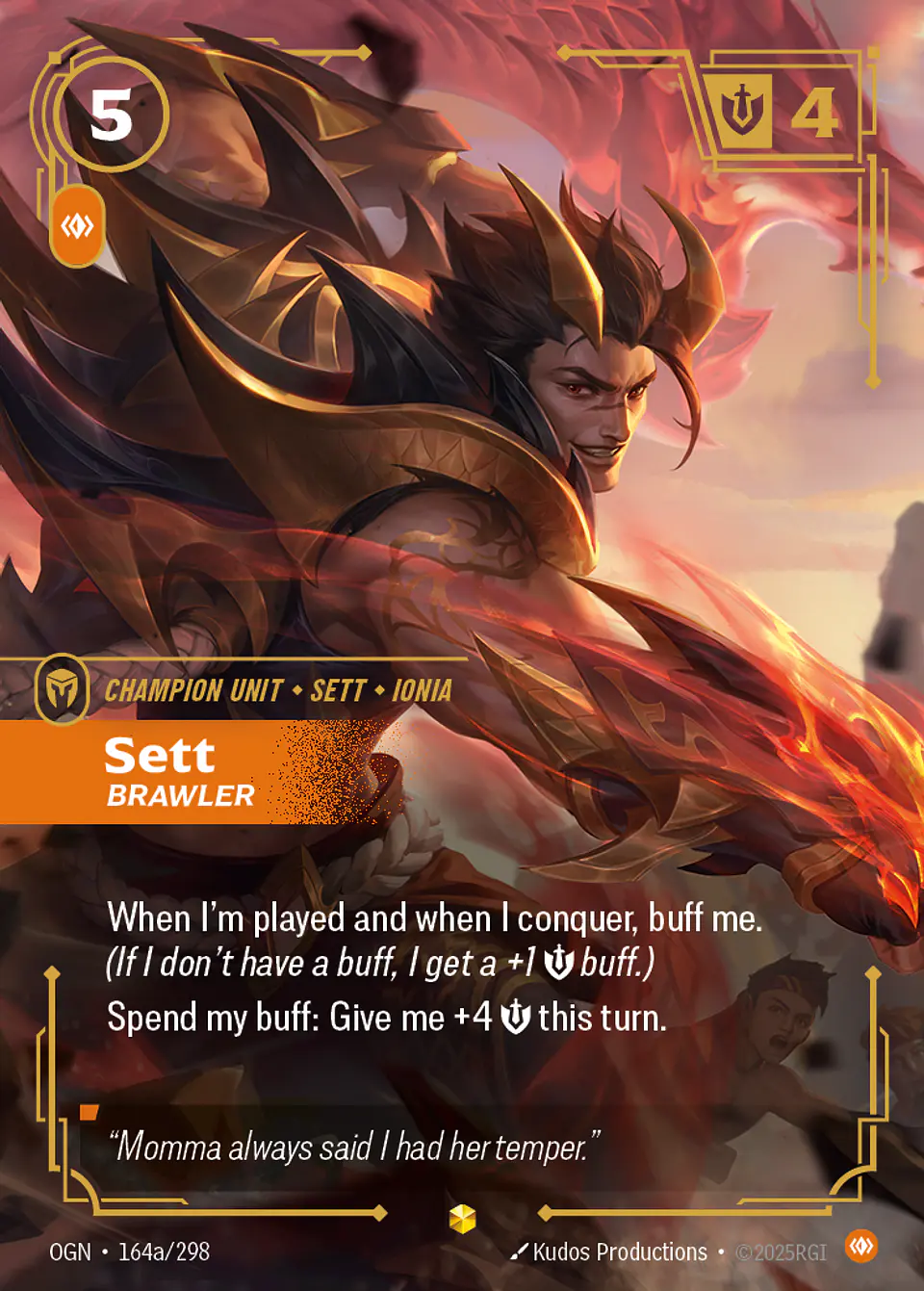 Sett - Brawler (Alternate Art) 1