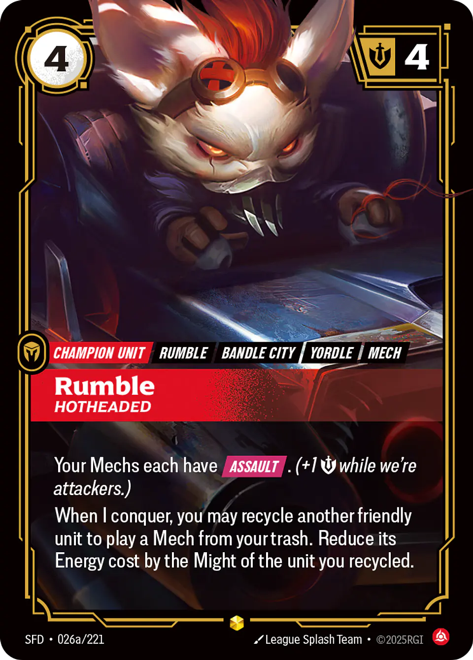 Rumble - Hotheaded (Alternate Art) 1