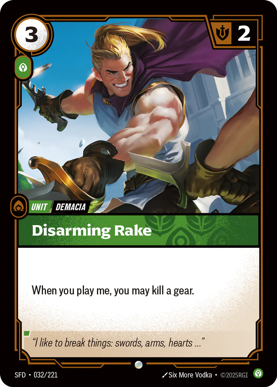 Disarming Rake 1