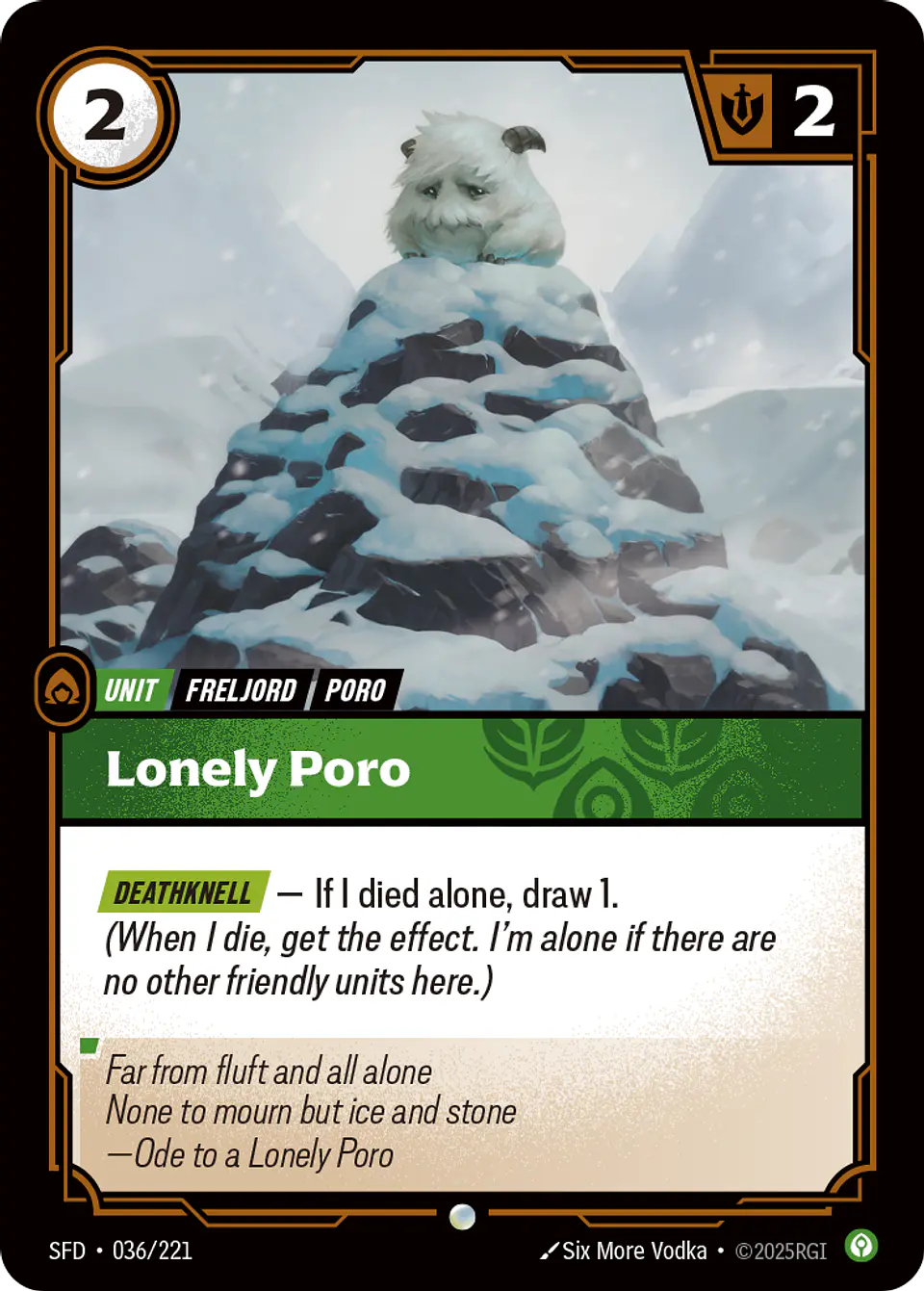 Lonely Poro 1