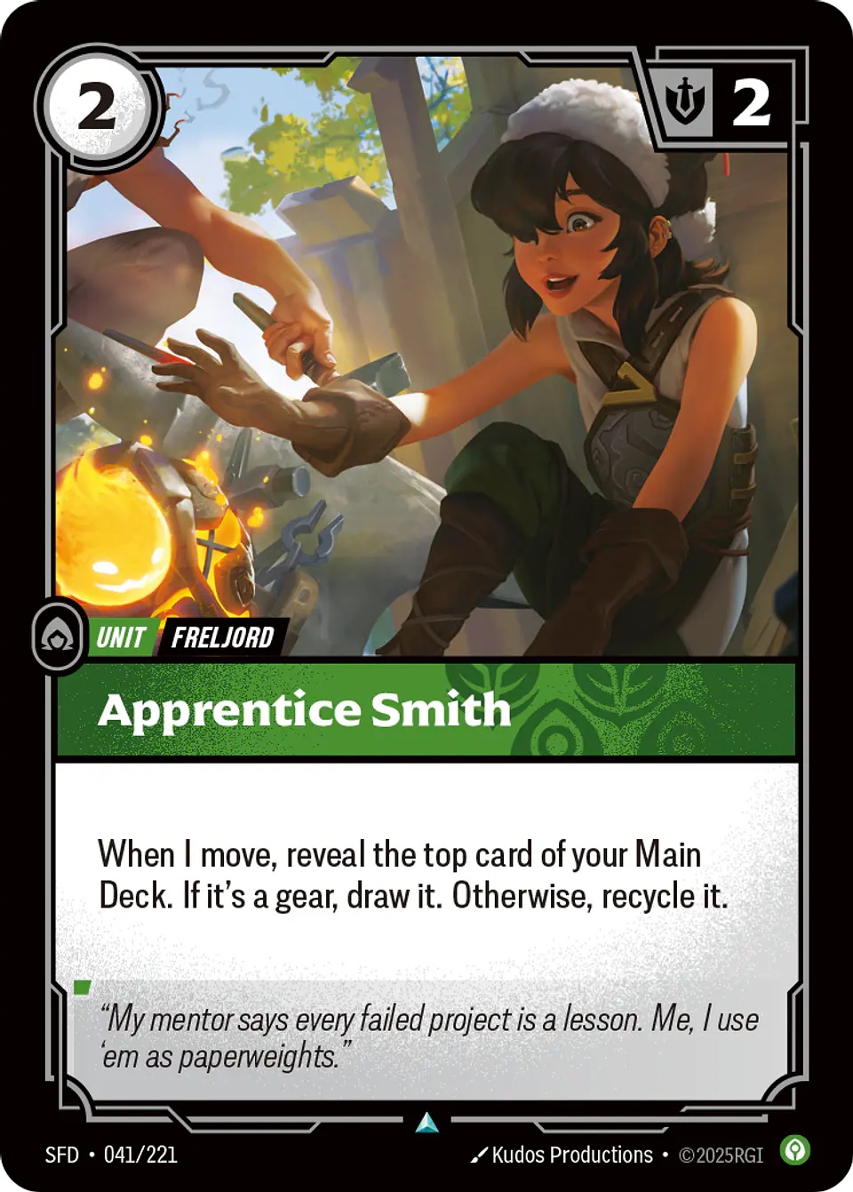 Apprentice Smith 1