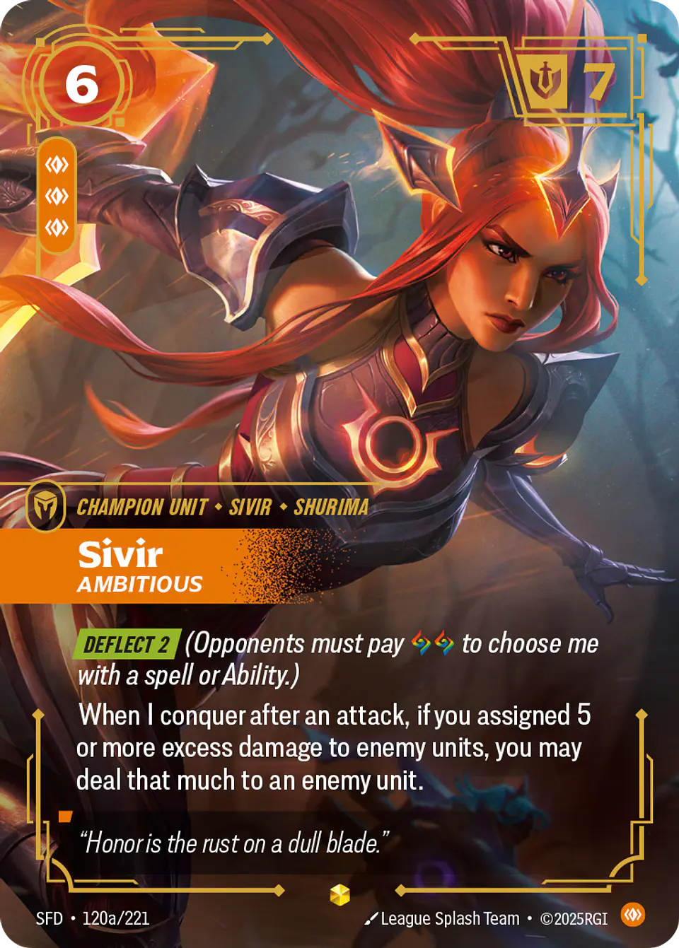 Sivir - Ambitious (Alternate Art) 1