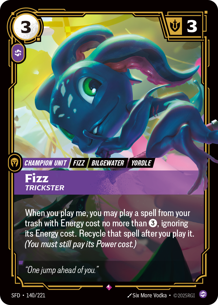 riftbound last ritesx1➕fizzx3セット Fizz - Trickster