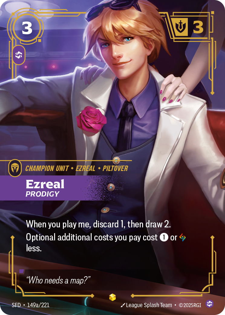 Riftbound リフトバウンド Ezeal Ezreal - Prodigy (Alternate Art)
