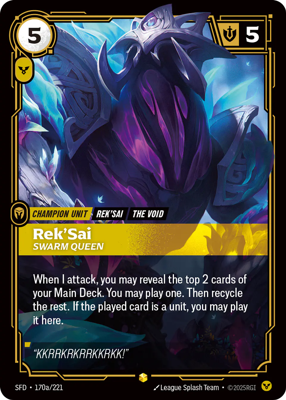 Rek'Sai - Swarm Queen (Alternate Art) 1