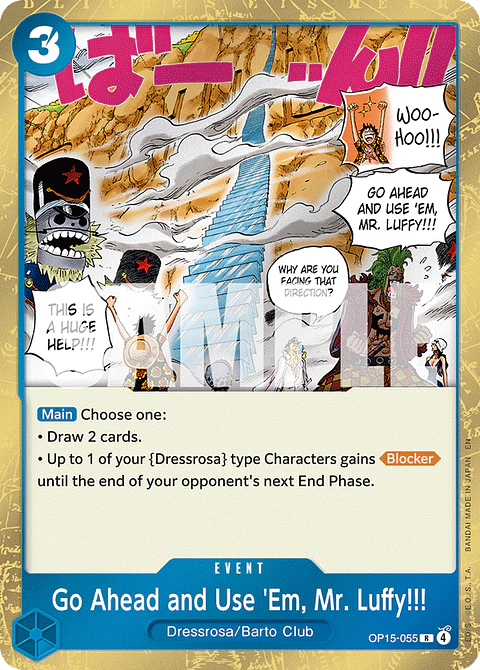 Go Ahead and Use 'Em, Mr. Luffy!!!