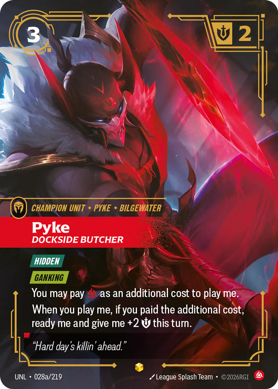 Pyke - Dockside Butcher (Alternate Art) 1