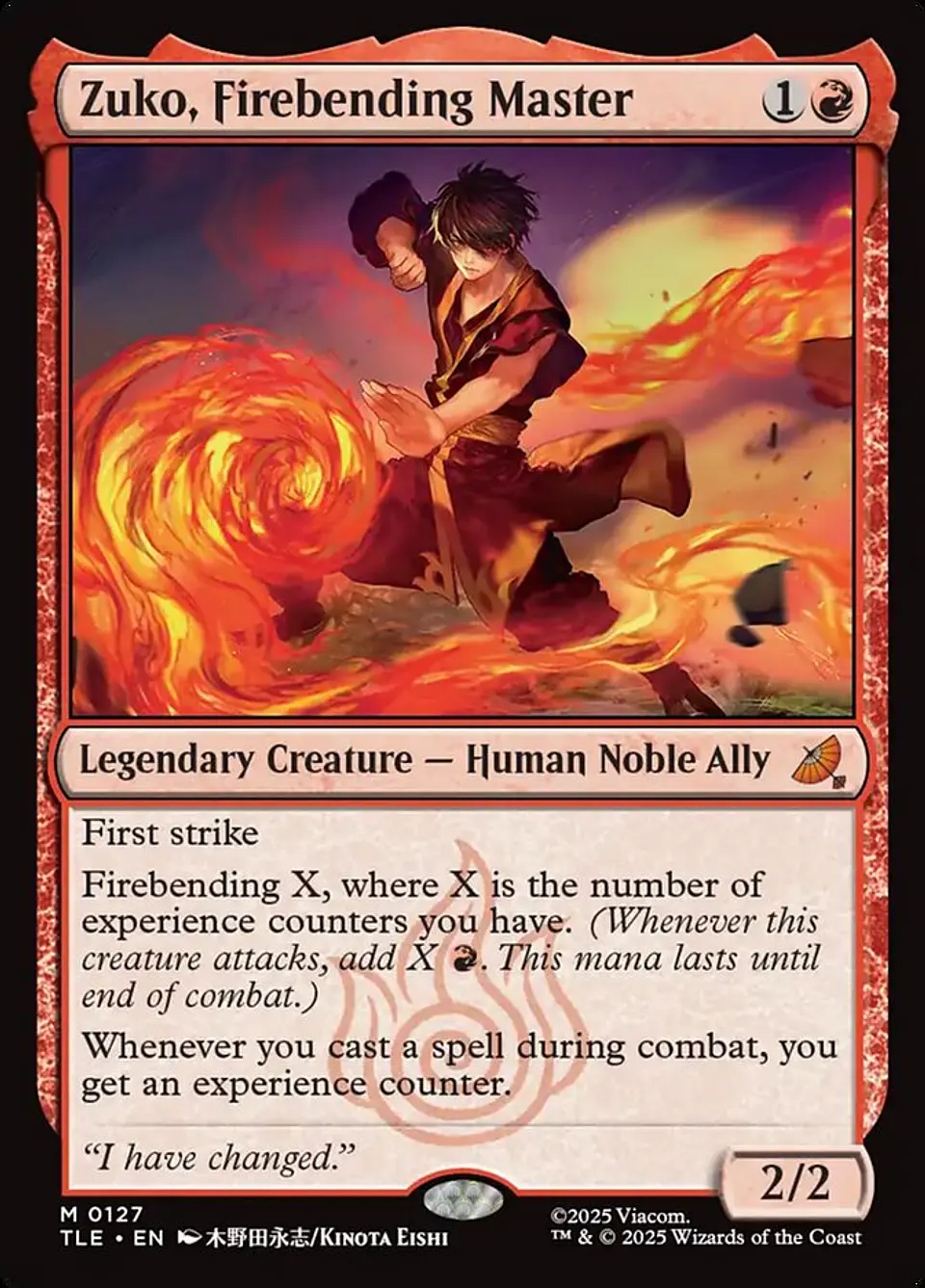 Zuko, Firebending Master 1