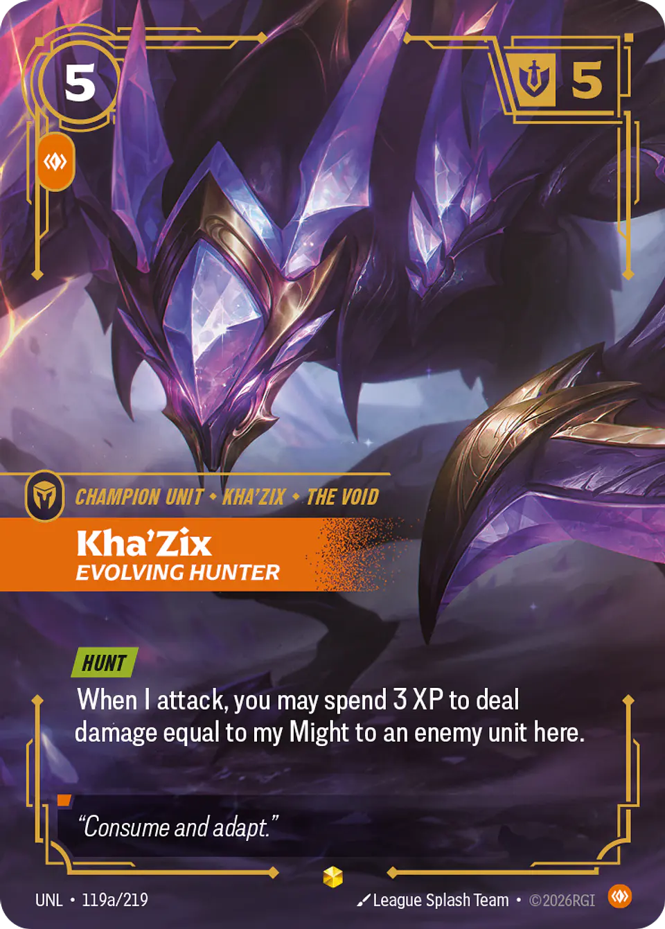 Kha'Zix - Evolving Hunter (Alternate Art) 1