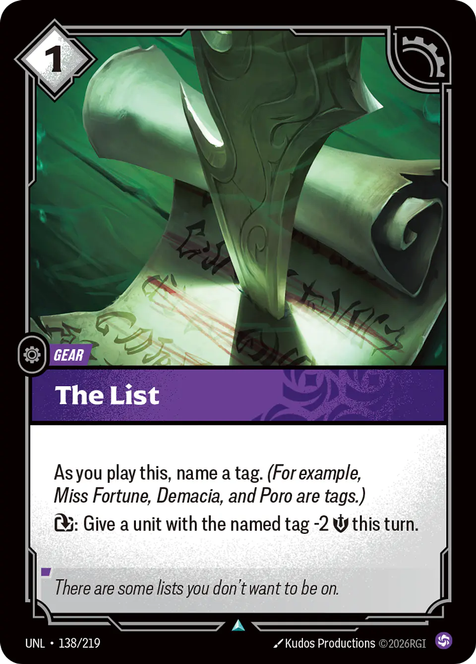 The List 1