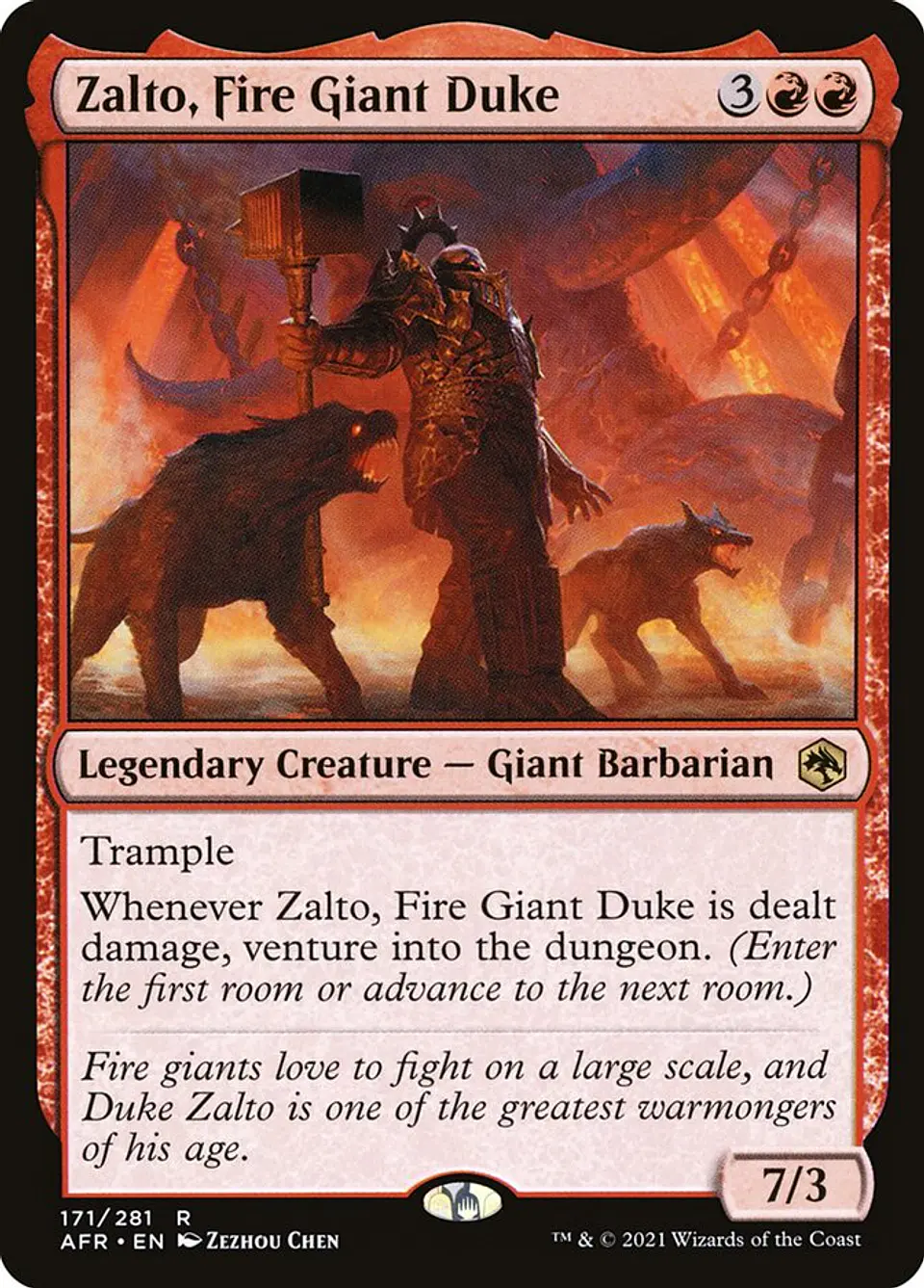 Zalto, Fire Giant Duke 1
