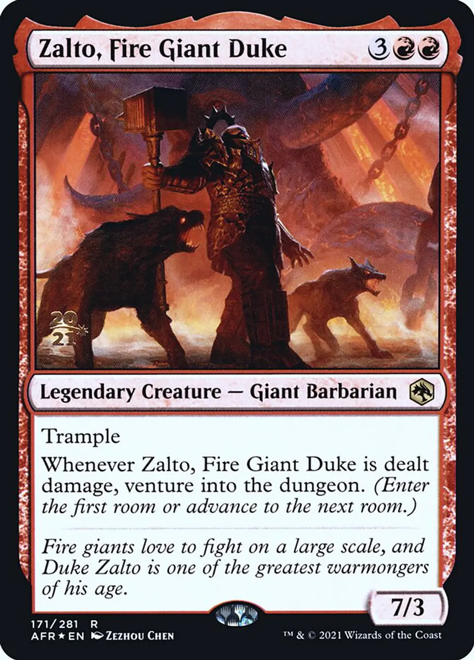 Zalto, Fire Giant Duke (Pre-release) 1