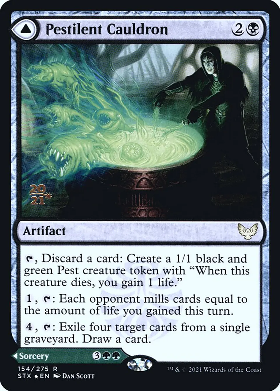 Pestilent Cauldron // Restorative Burst (Pre-release) 1