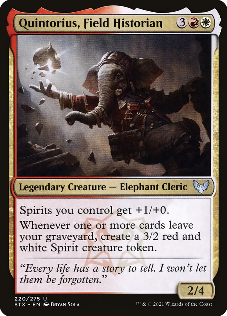 Quintorius, Field Historian 1
