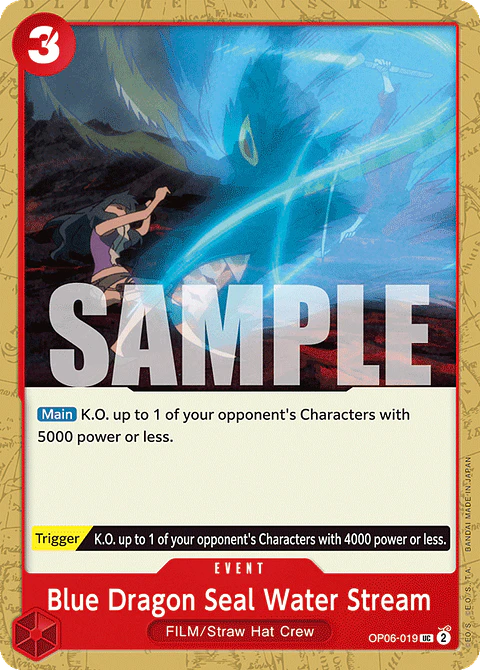 Blue Dragon Seal Water Stream