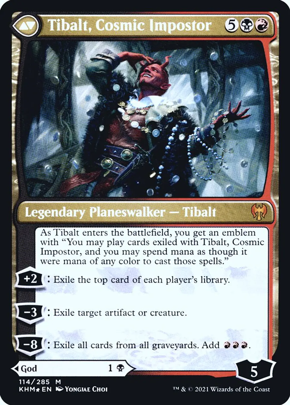Valki, God of Lies // Tibalt, Cosmic Impostor (Pre-release) 2