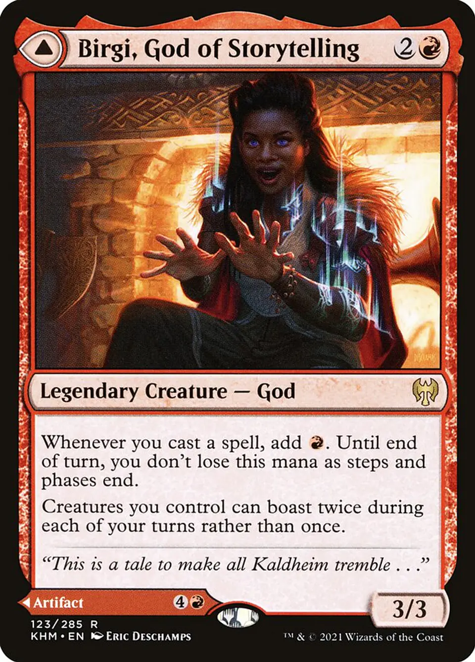 Birgi, God of Storytelling // Harnfel, Horn of Bounty 1