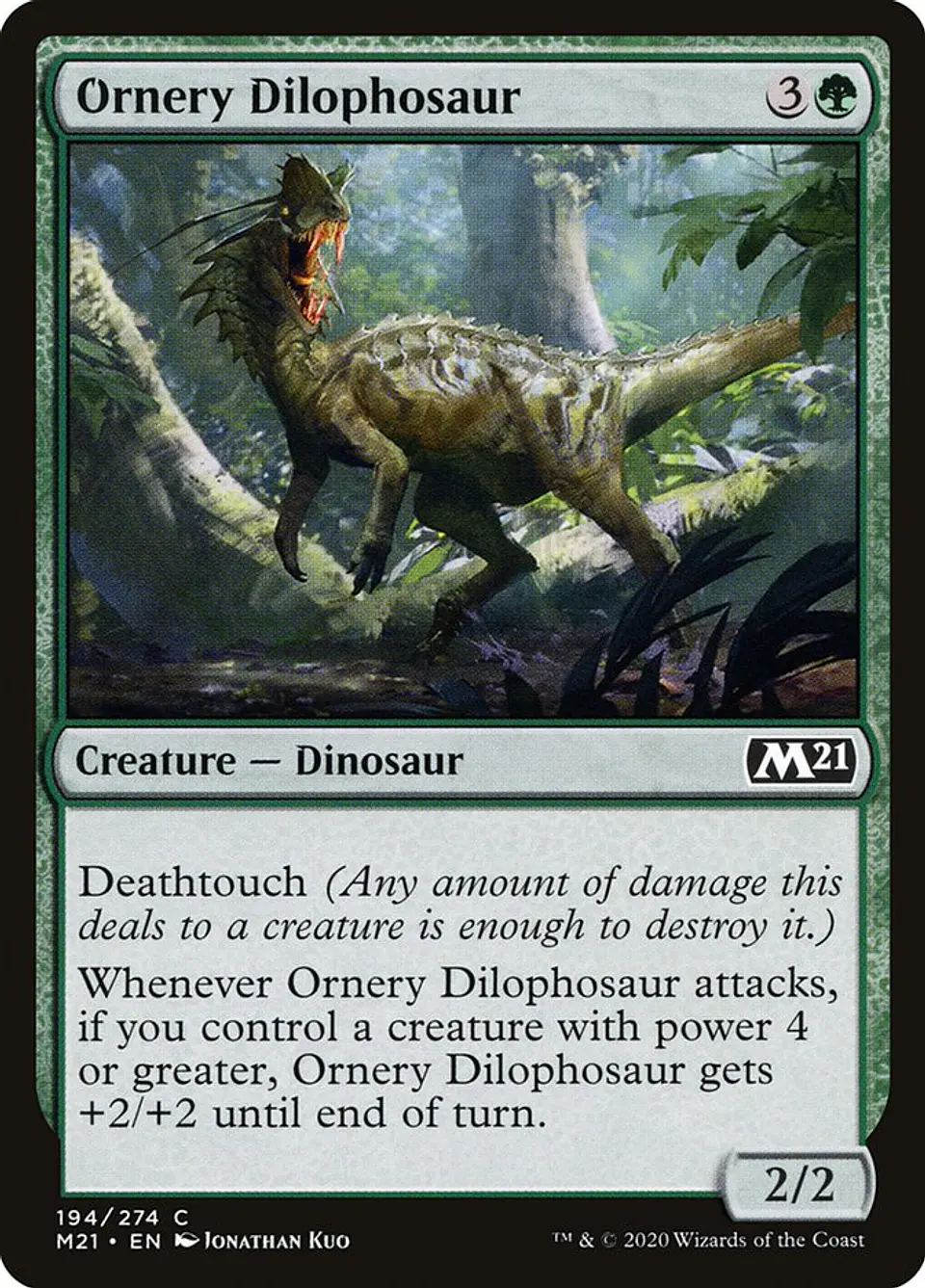Ornery Dilophosaur 1