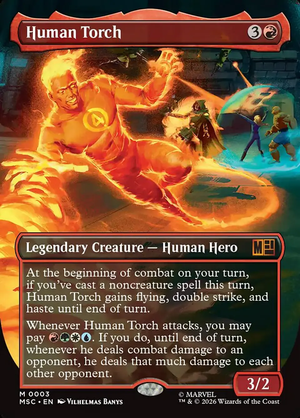 Human Torch (Borderless) 1