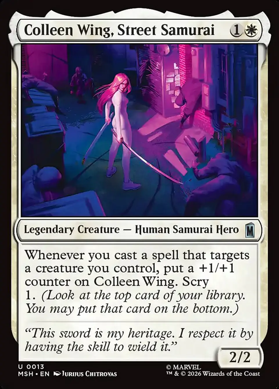 Colleen Wing, Street Samurai 1