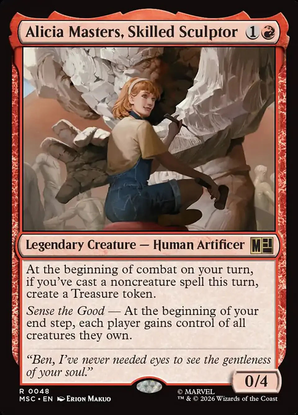 Alicia Masters, Skilled Sculptor 1